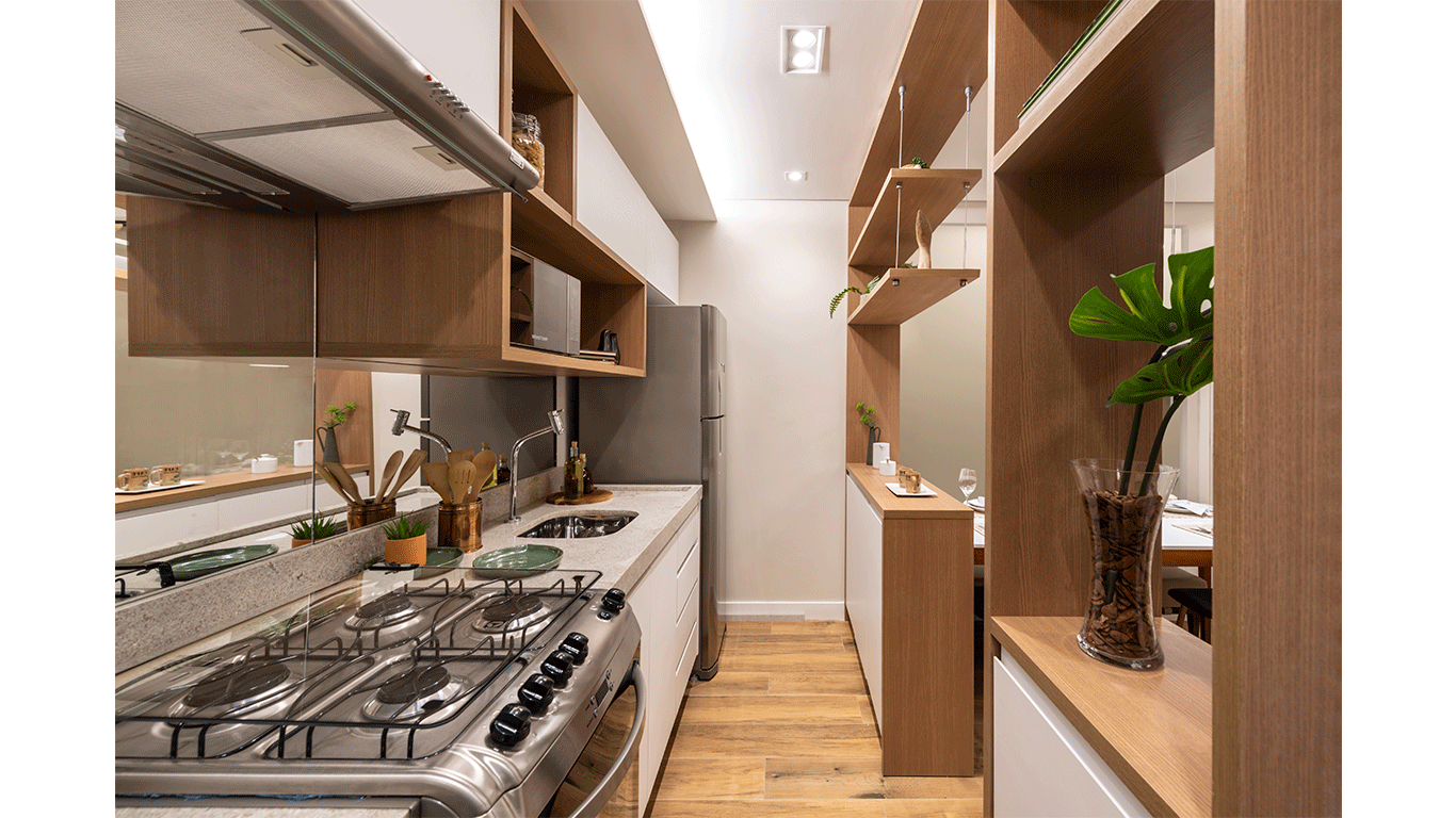 Cozinha do Apartamento Decorado