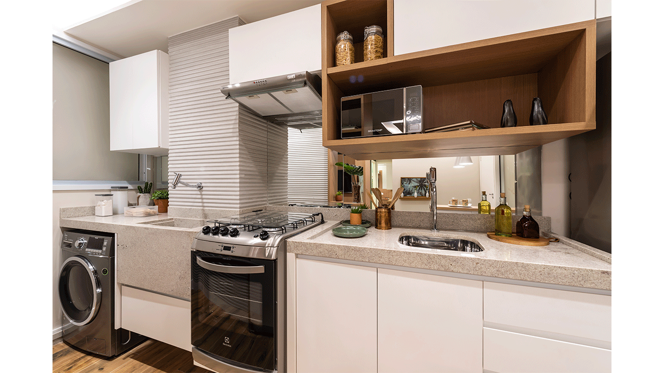 Cozinha do Apartamento Decorado