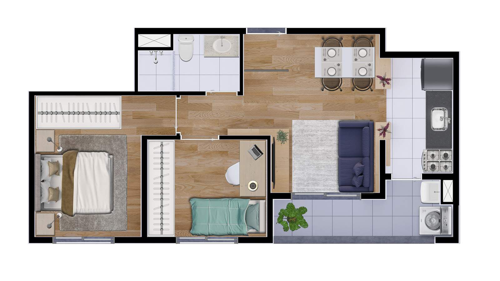 43m²