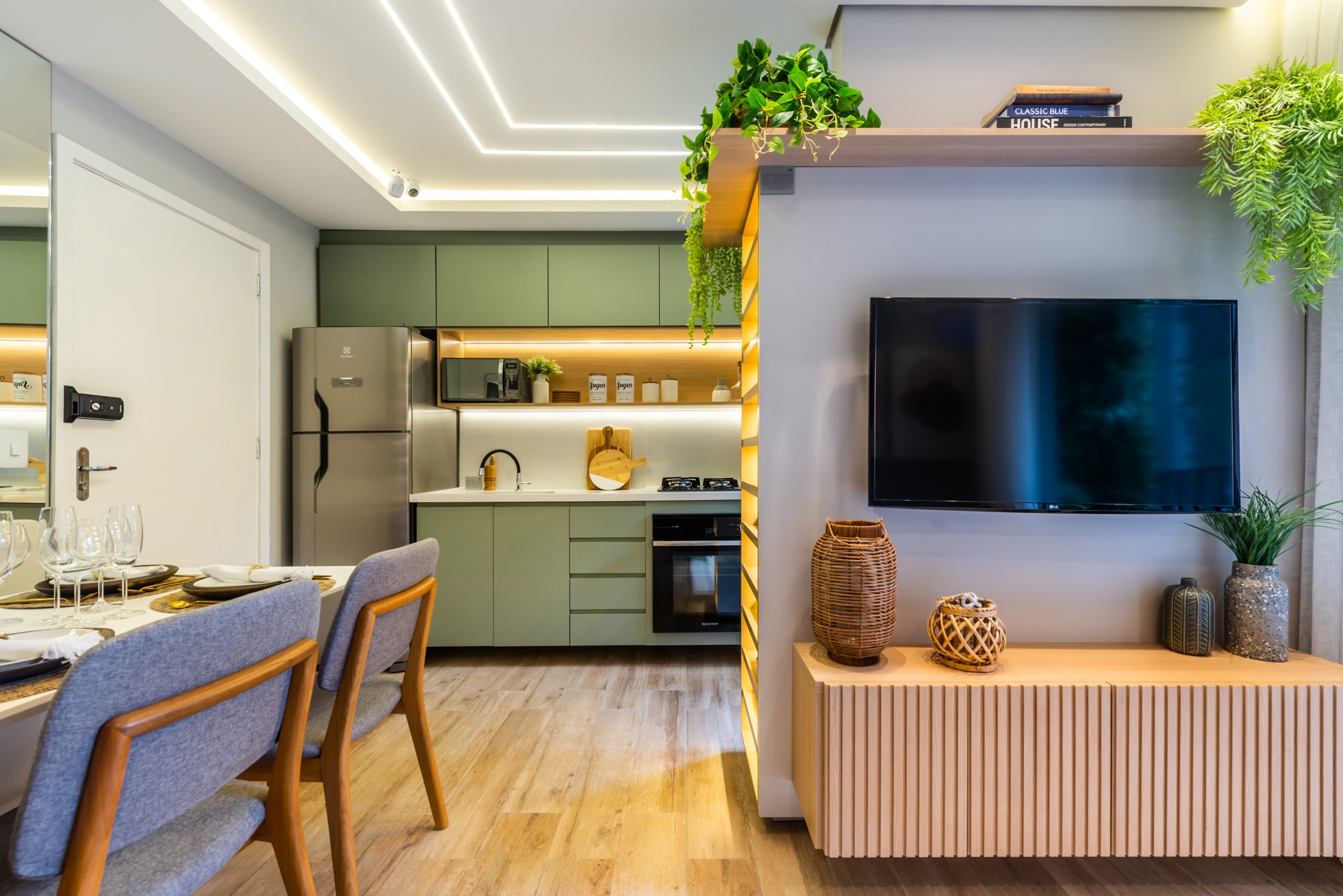 Sala e Cozinha Integradas