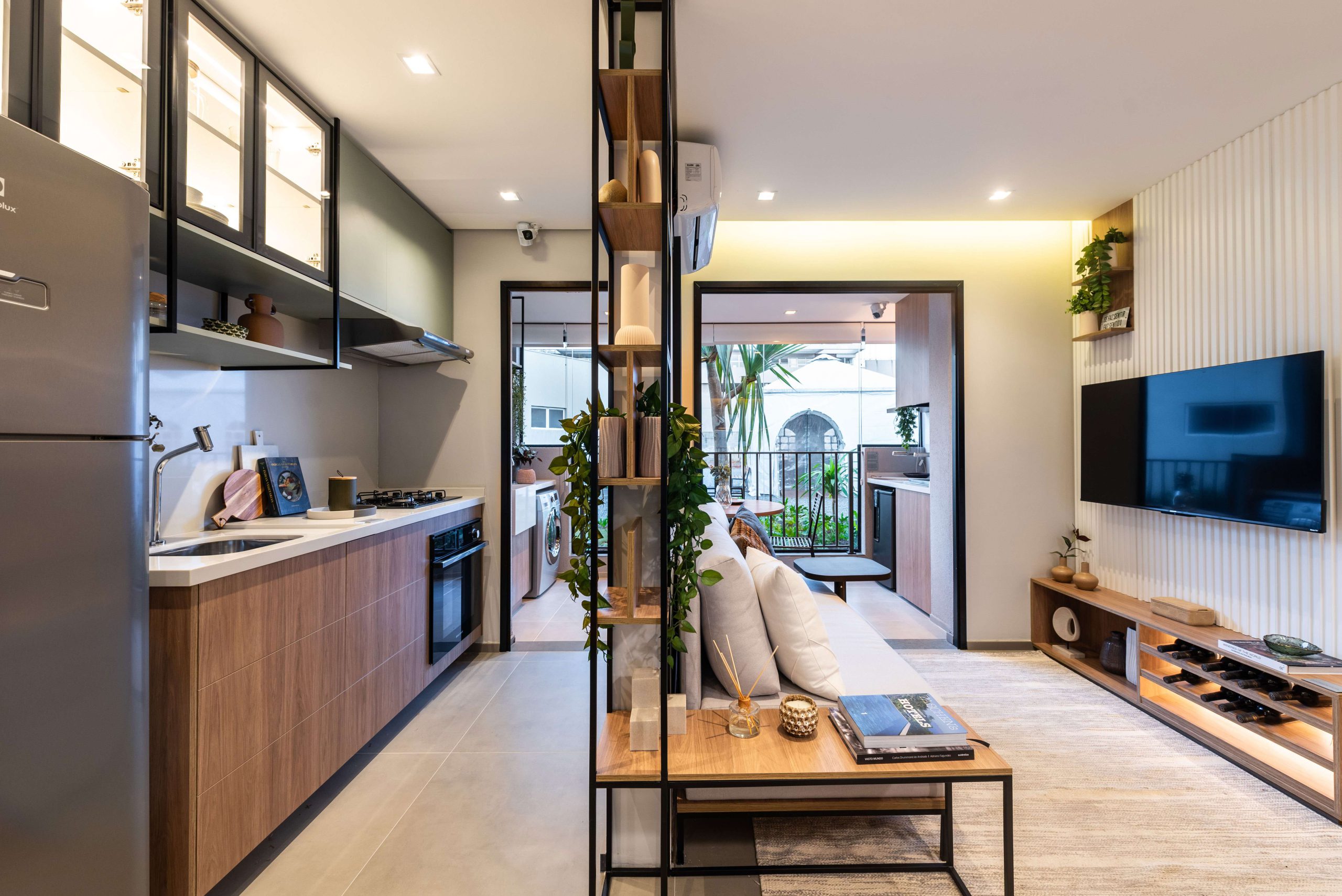 Sala e Cozinha - Planta 50m²