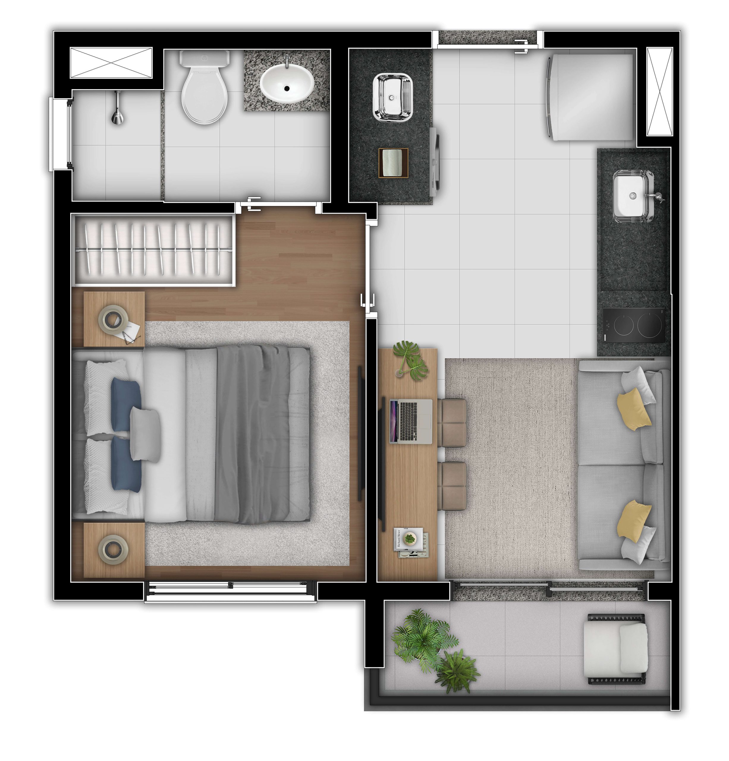 Planta 26m²