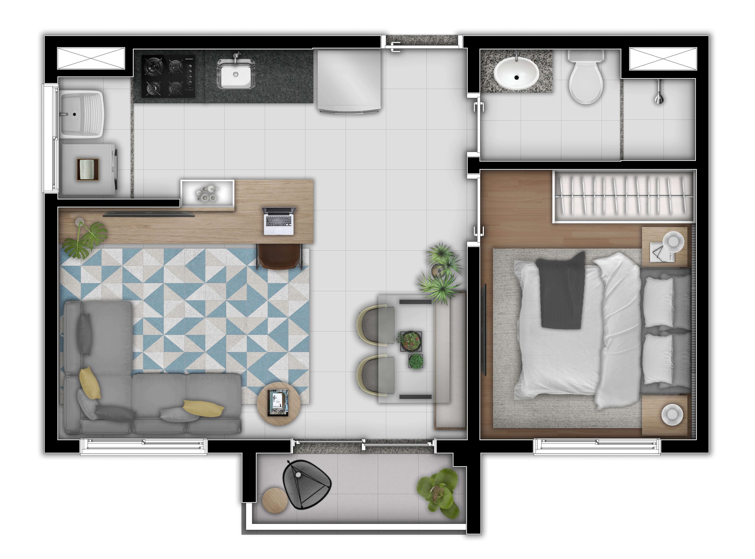 Planta 36m²