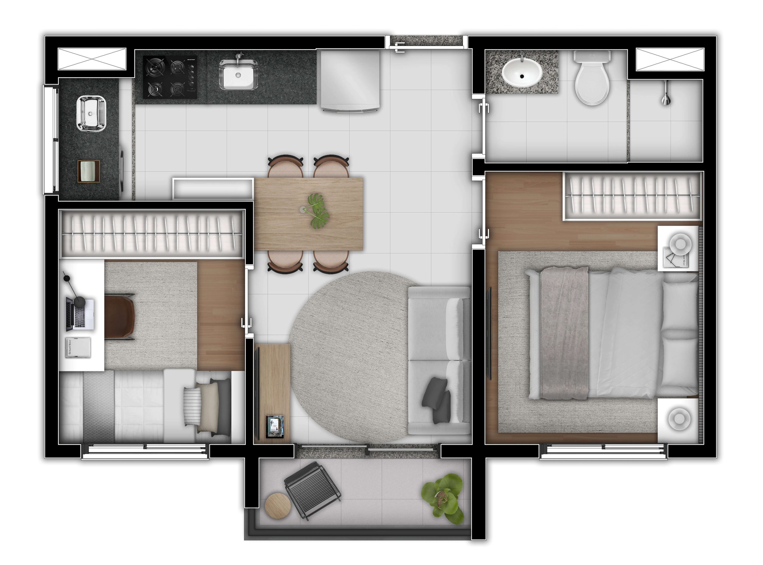 Planta 36m²