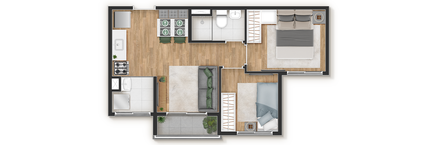 Planta 37m² 