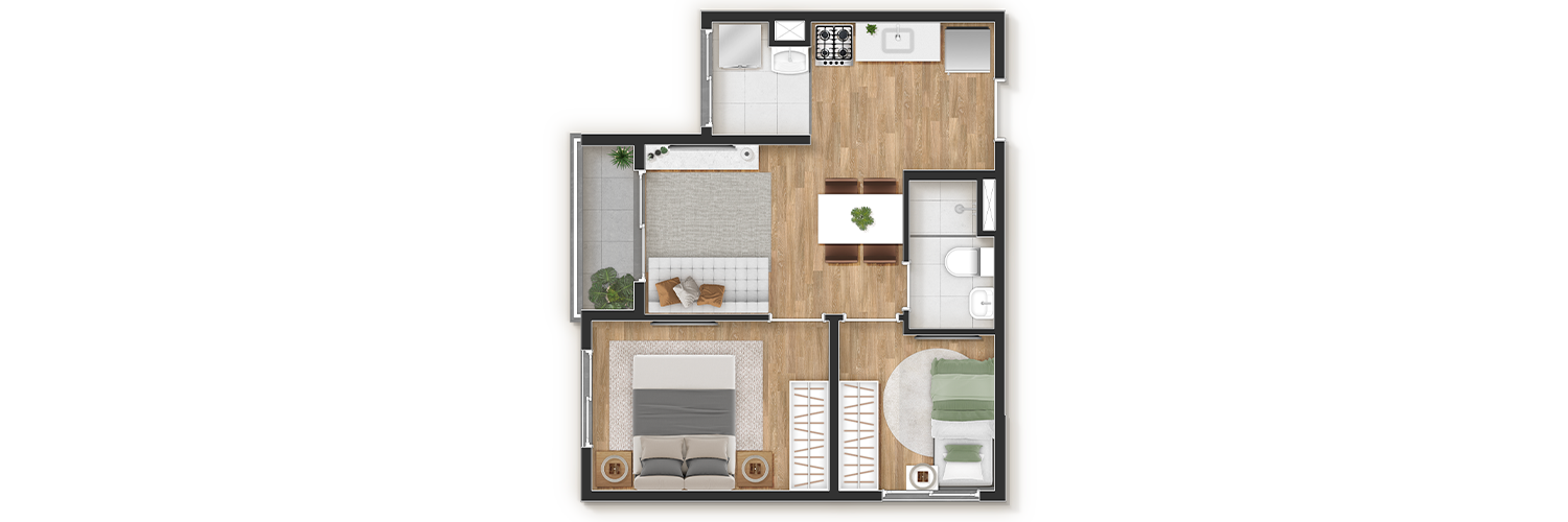 Planta 38m² 