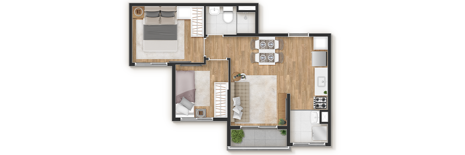 Planta 39m² 