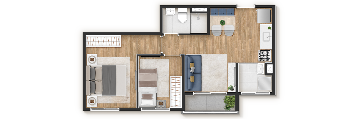 Planta 39m² 