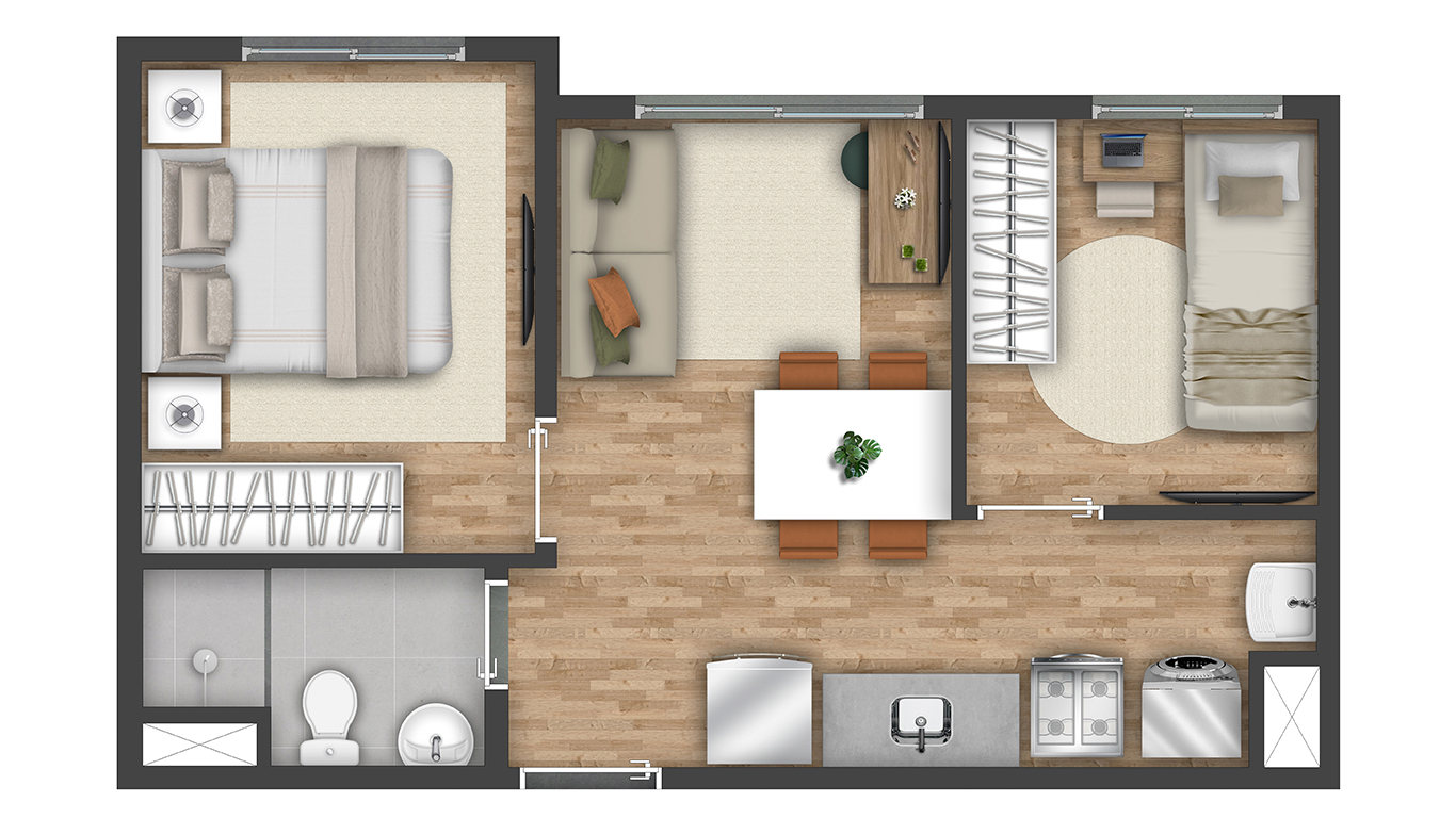 32 m²